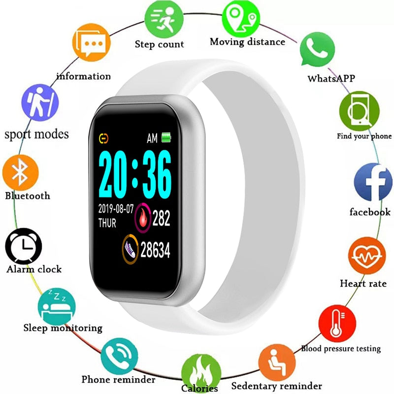 Y68 Smart Bracelet Student Male And Female Sports Bluetooth Watch