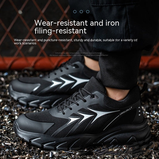 Work Anti-smashing And Anti-penetration Steel Toe Cap Safety Shoes